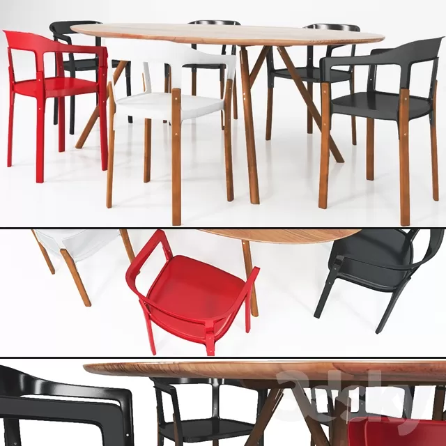 FURNITURE – TABLE AND CHAIRS 3D MODELS – 326 FURNITURE – TABLE AND CHAIRS 3D MODELS – 326