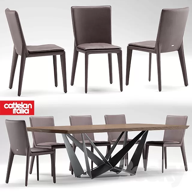 FURNITURE – TABLE AND CHAIRS 3D MODELS – 331 FURNITURE – TABLE AND CHAIRS 3D MODELS – 331