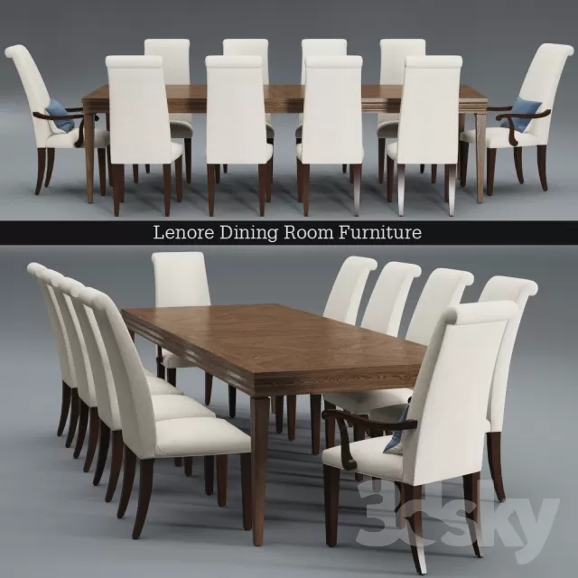FURNITURE – TABLE AND CHAIRS 3D MODELS – 335 FURNITURE – TABLE AND CHAIRS 3D MODELS – 335