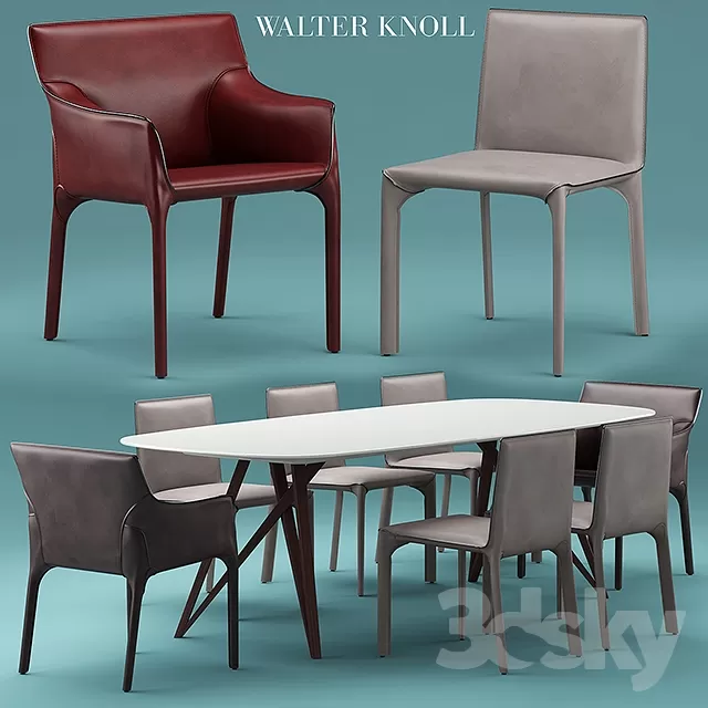 FURNITURE – TABLE AND CHAIRS 3D MODELS – 361