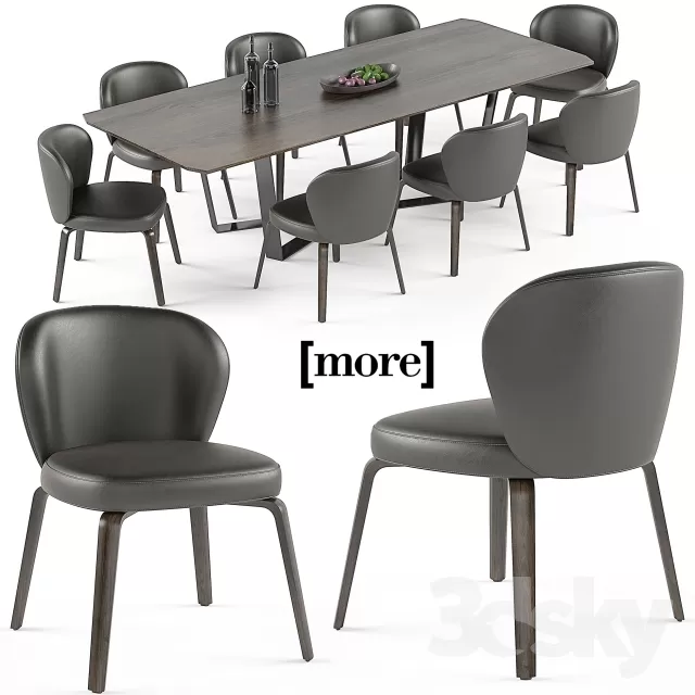 FURNITURE – TABLE AND CHAIRS 3D MODELS – 467