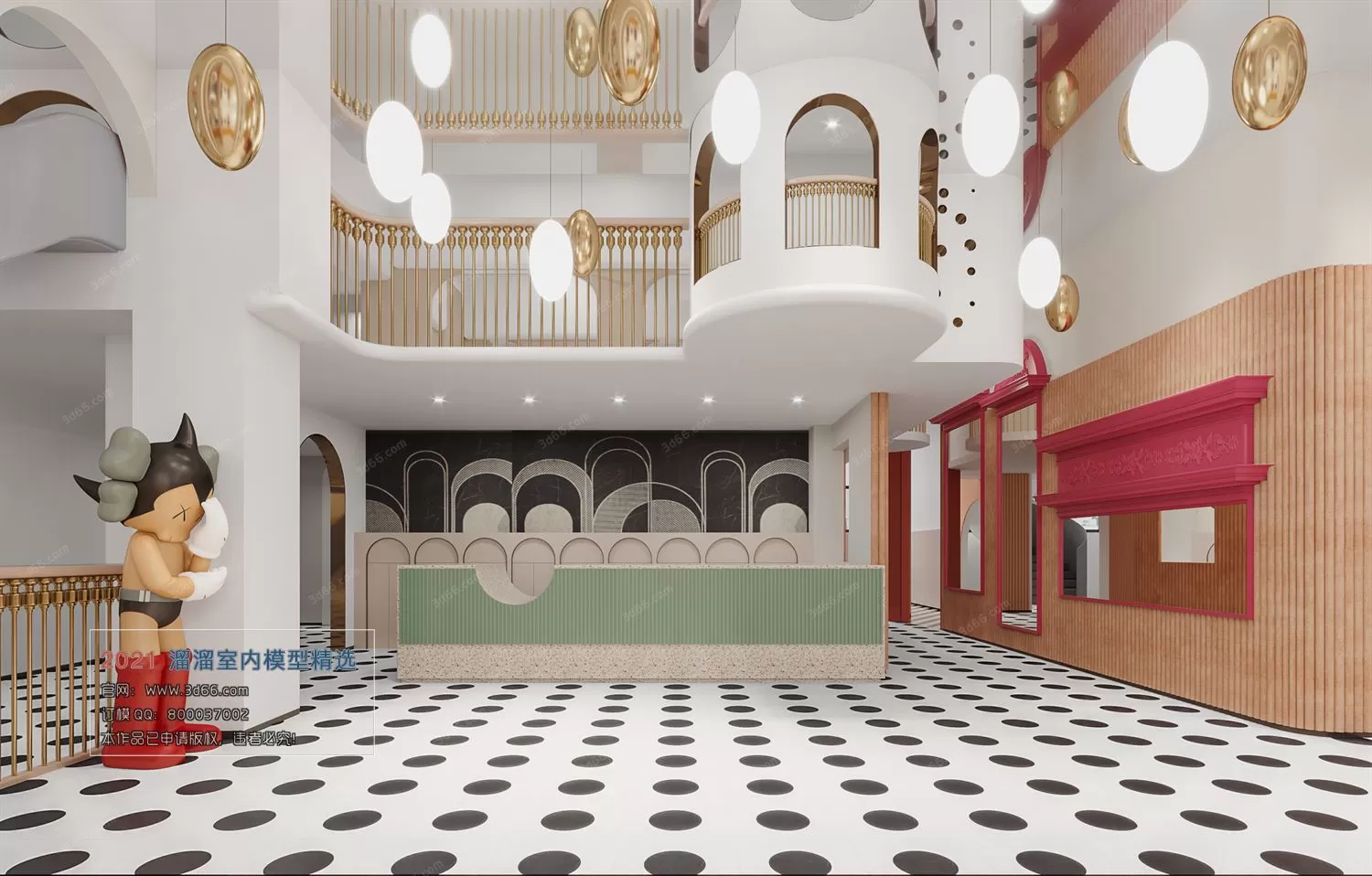 LOBBY, RECEPTION – A010-Modern style-Corona model