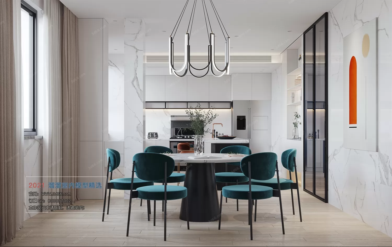 DINING, KITCHEN – A024-Modern style-Corona model