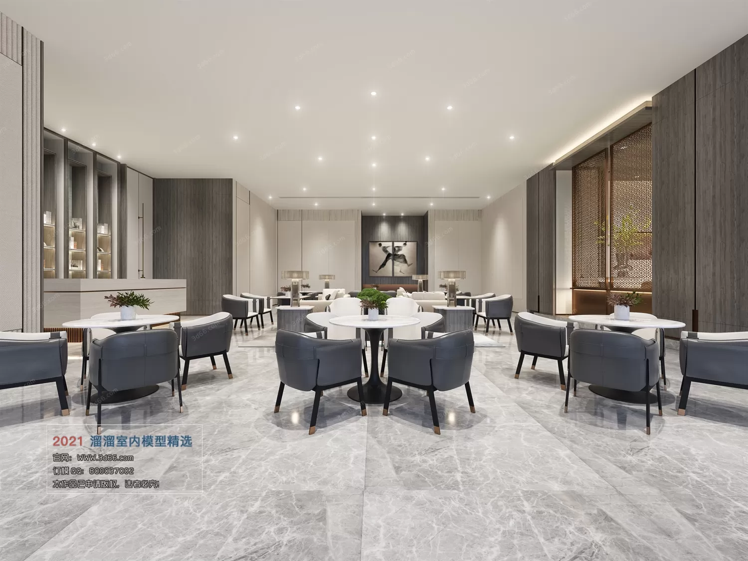 OFFICE, MEETING – A002-Modern style-Vray model