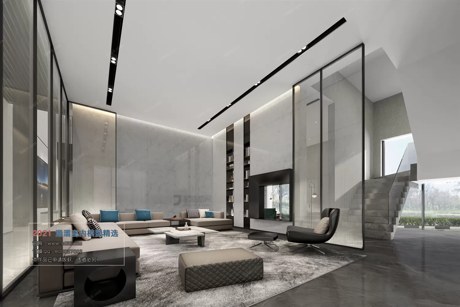 OFFICE, MEETING – A006-Modern style-Vray model