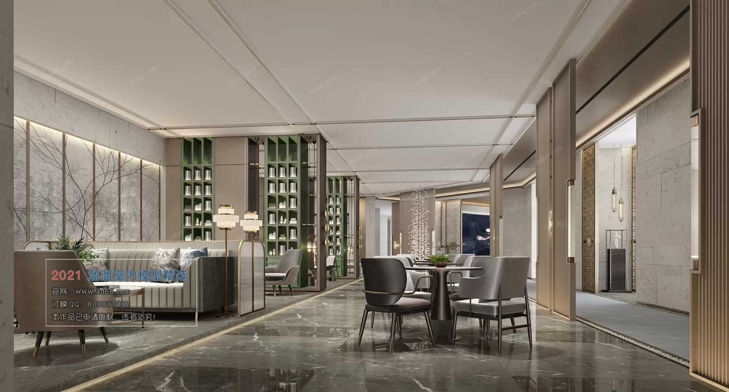 OFFICE, MEETING – A008-Modern style-Vray model