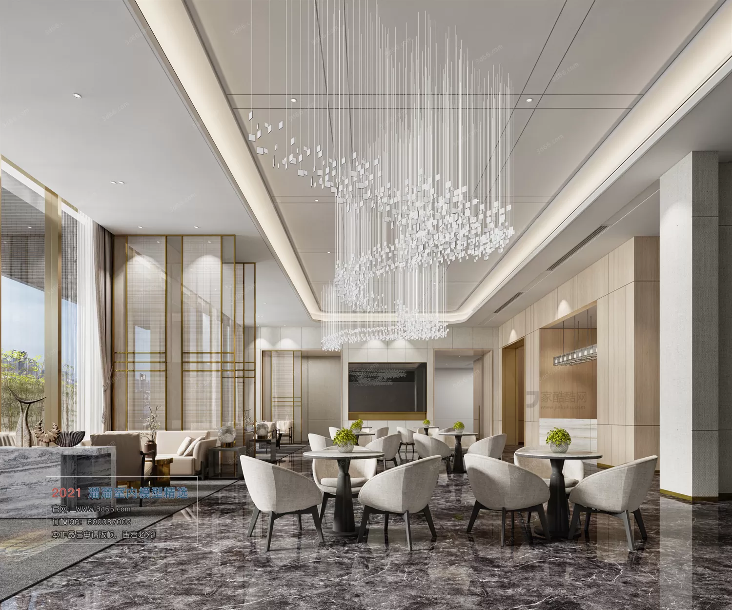 OFFICE, MEETING – A012-Modern style-Vray model