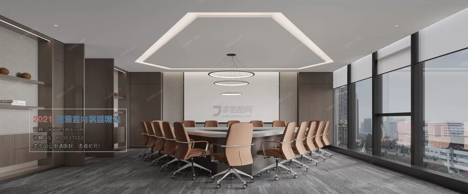 OFFICE, MEETING – A016-Modern style-Vray model