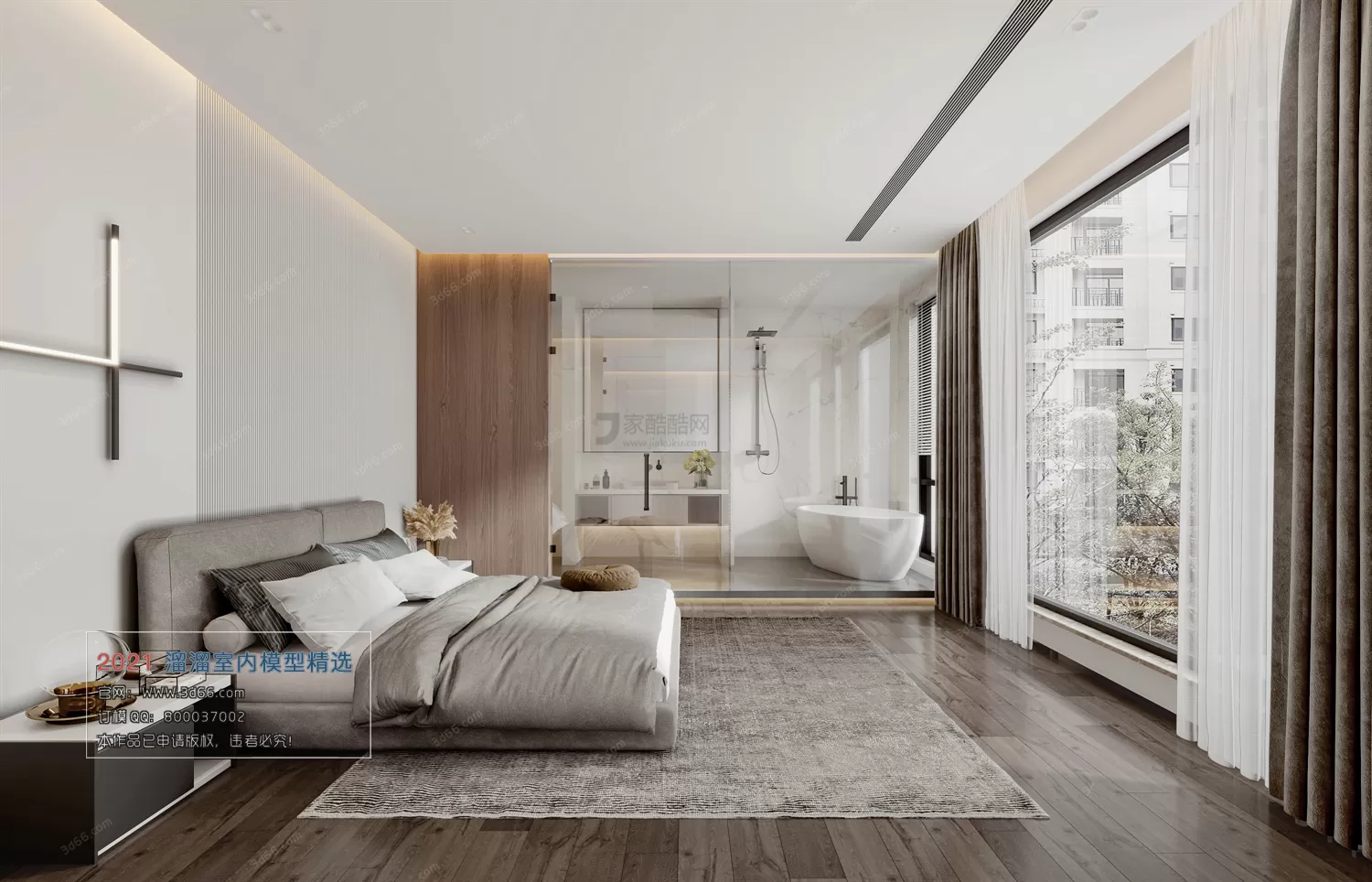 HOTEL SUITE – A002-Modern style-Vray model