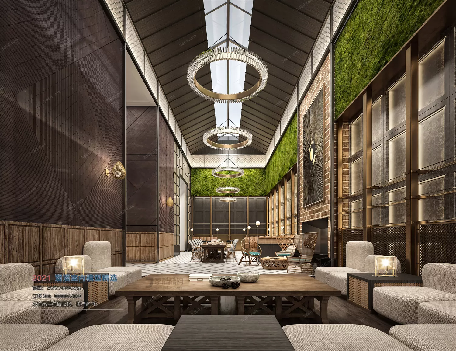 CLUBHOUSE – F001-Southeast Asian style-Vray model