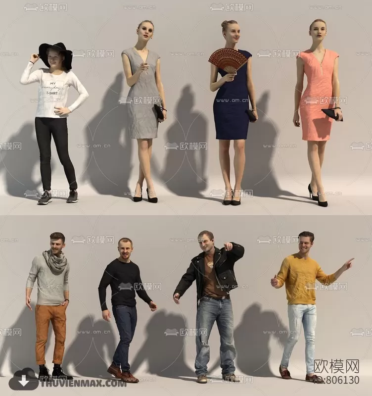 HUMAN PRO 3D MODELS – 074