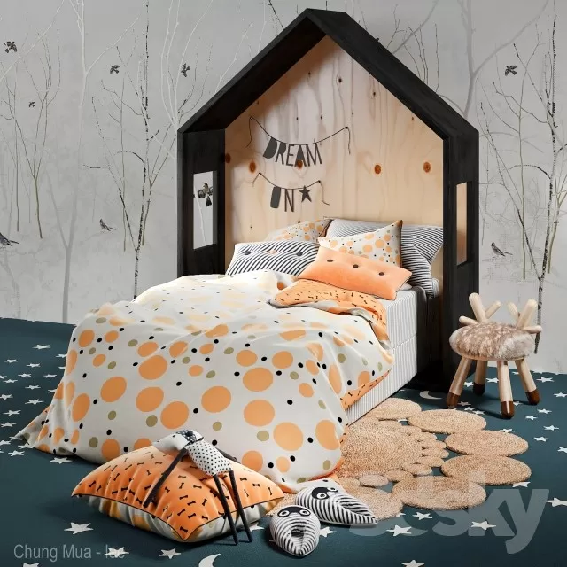 DECOR HELPER – KID – BED 3D MODELS – 105