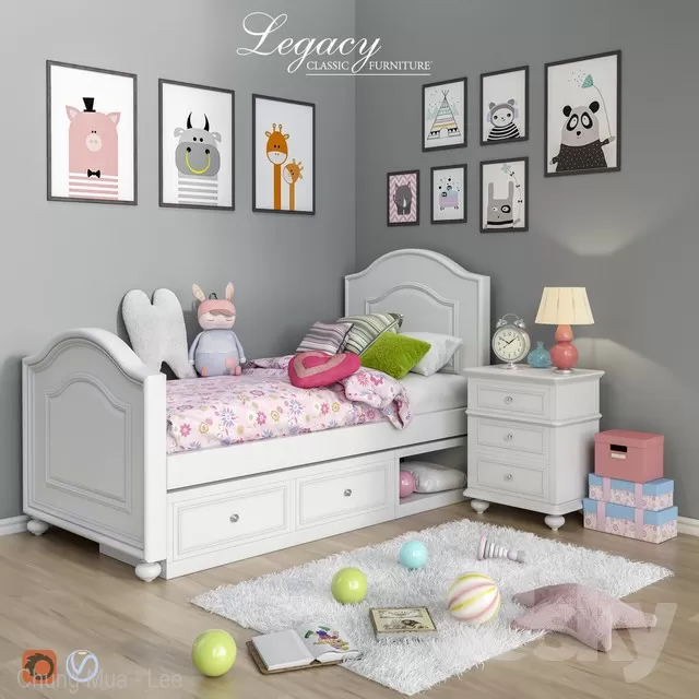 DECOR HELPER – KID – BED 3D MODELS – 12