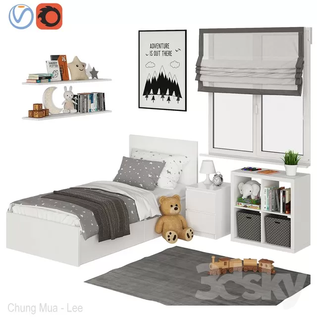 DECOR HELPER – KID – BED 3D MODELS – 30
