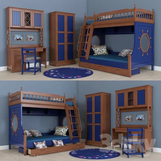 DECOR HELPER – KID – BED 3D MODELS – 55