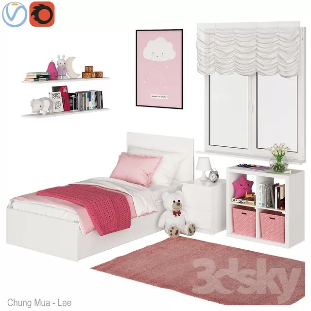 DECOR HELPER – KID – BED 3D MODELS – 68