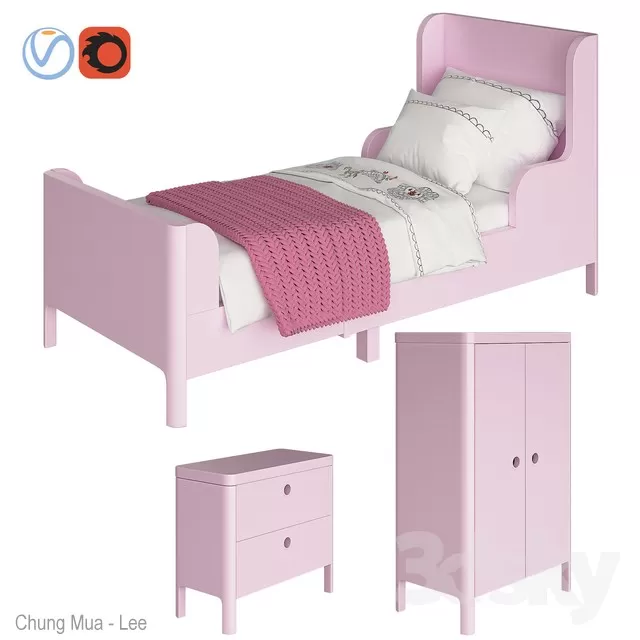 DECOR HELPER – KID – BED 3D MODELS – 72