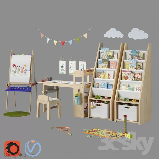 DECOR HELPER – KID – DECOR 3D MODELS – 161