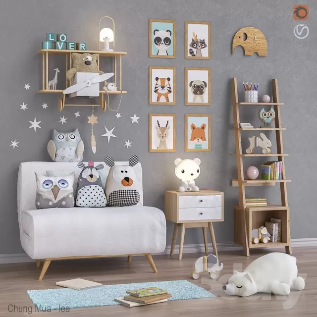 DECOR HELPER – KID – DECOR 3D MODELS – 174