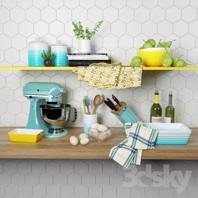 DECOR HELPER – KITCHEN – ACCESSORIES 3D MODELS – 1