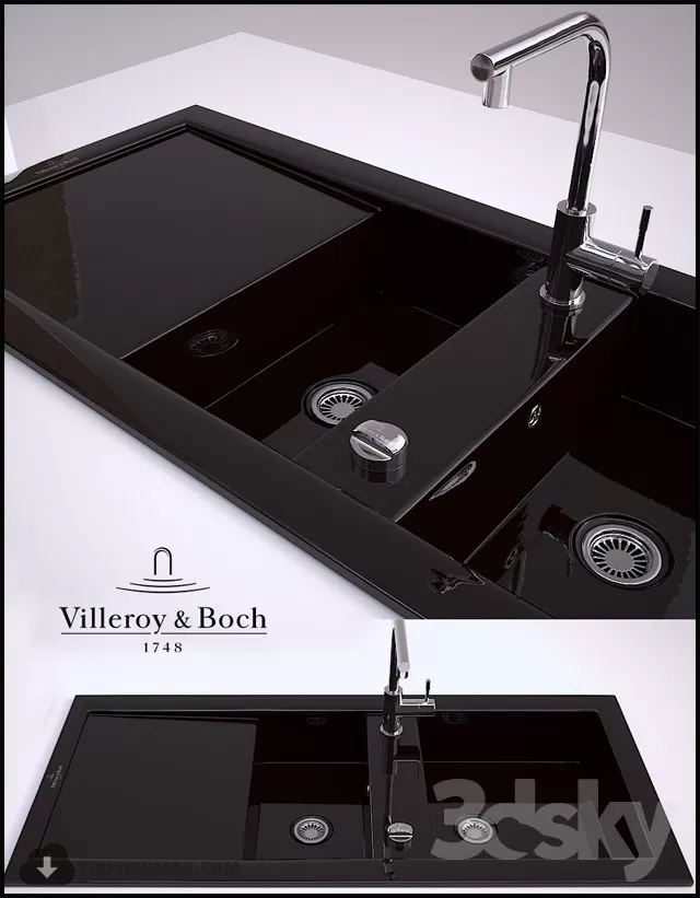 DECOR HELPER – KITCHEN – SINK 3D MODELS – 9