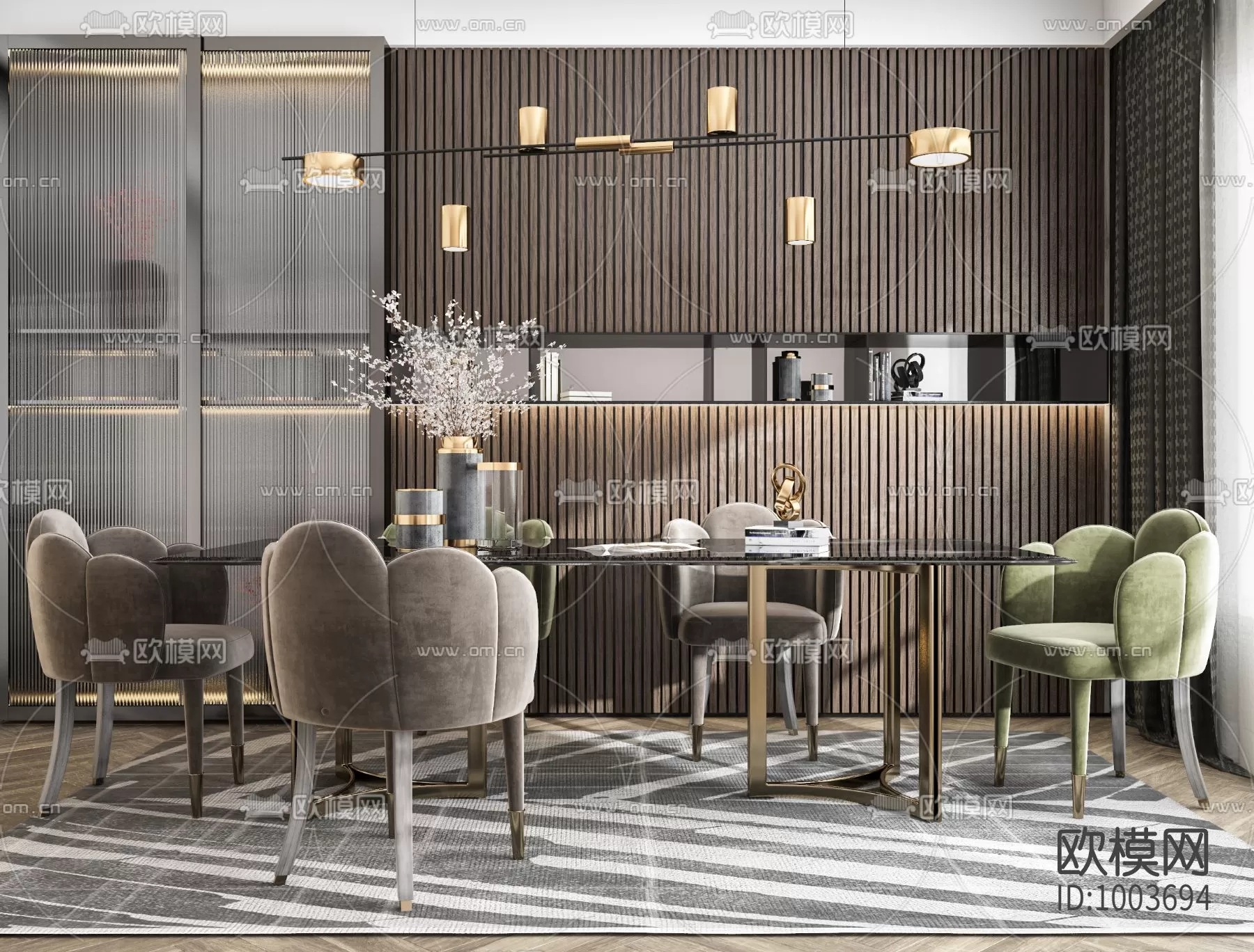 DECOR HELPER – KITCHEN – TABLE SET 3D MODELS – 13