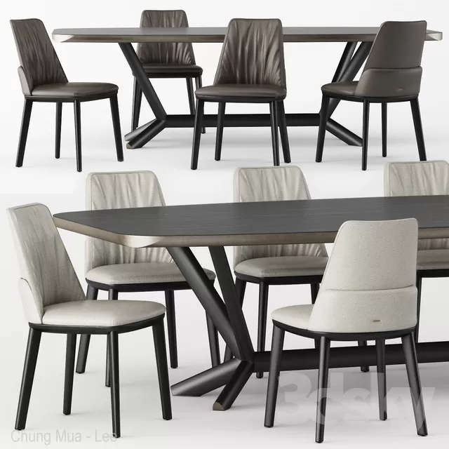 DECOR HELPER – KITCHEN – TABLE SET 3D MODELS – 125