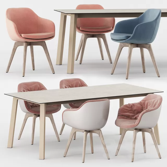 DECOR HELPER – KITCHEN – TABLE SET 3D MODELS – 130