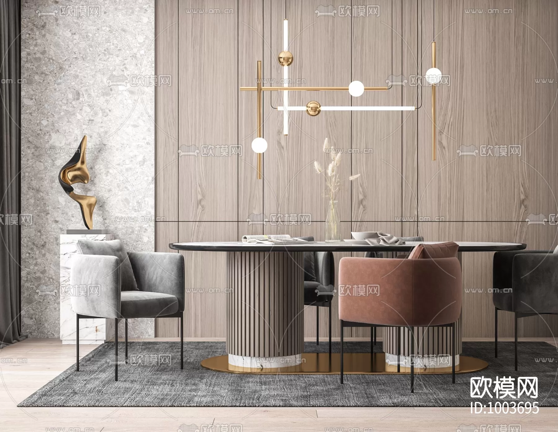 DECOR HELPER – KITCHEN – TABLE SET 3D MODELS – 14