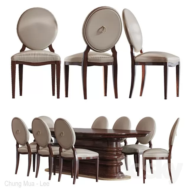 DECOR HELPER – KITCHEN – TABLE SET 3D MODELS – 135