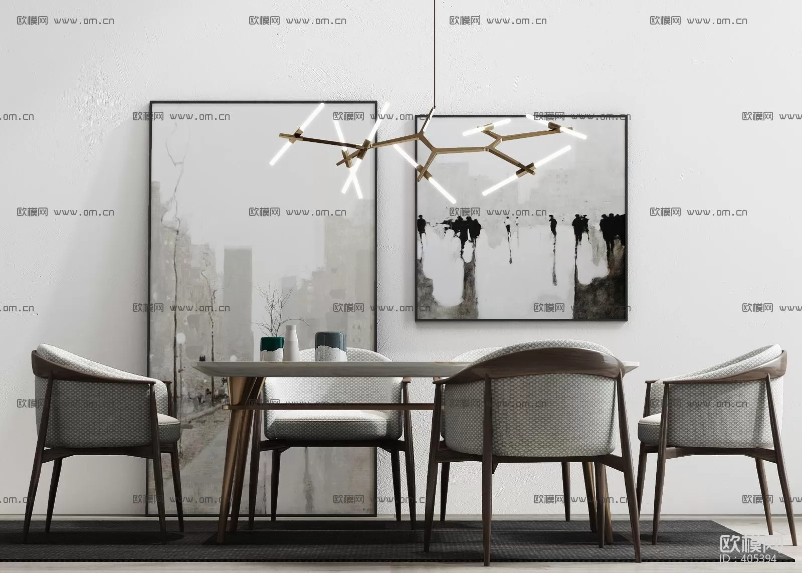 DECOR HELPER – KITCHEN – TABLE SET 3D MODELS – 150