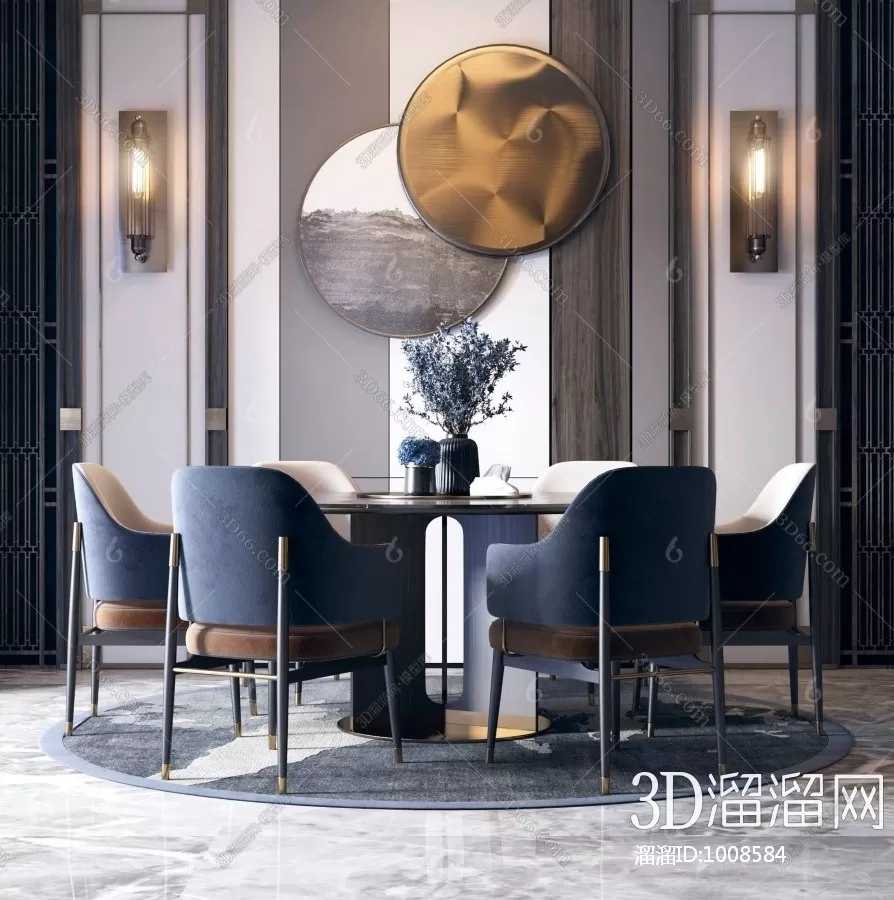 DECOR HELPER – KITCHEN – TABLE SET 3D MODELS – 16