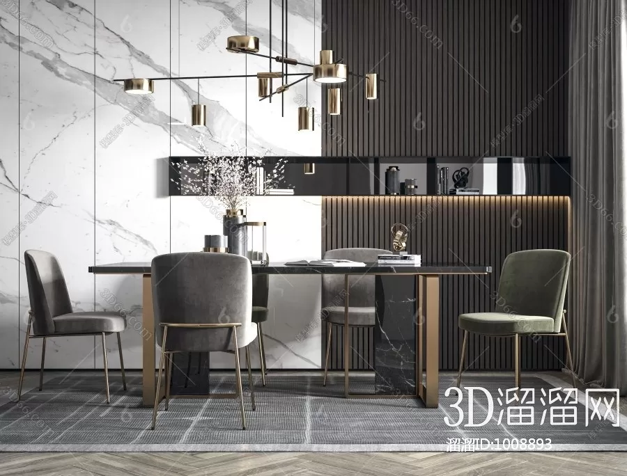 DECOR HELPER – KITCHEN – TABLE SET 3D MODELS – 17