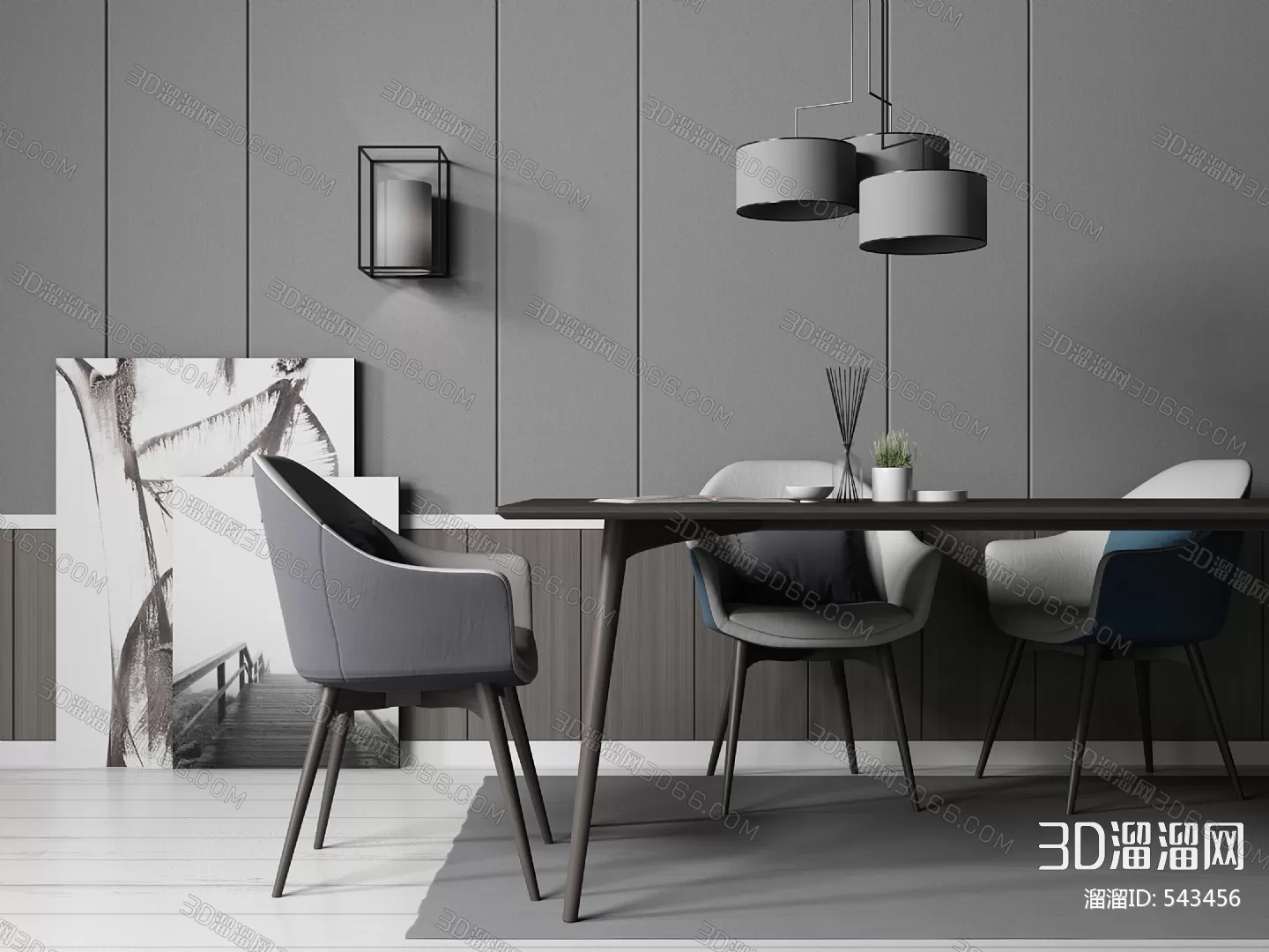 DECOR HELPER – KITCHEN – TABLE SET 3D MODELS – 161