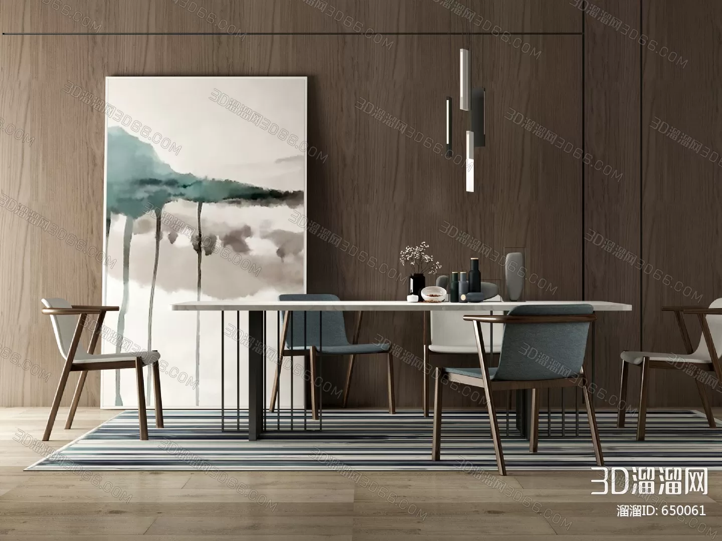 DECOR HELPER – KITCHEN – TABLE SET 3D MODELS – 172