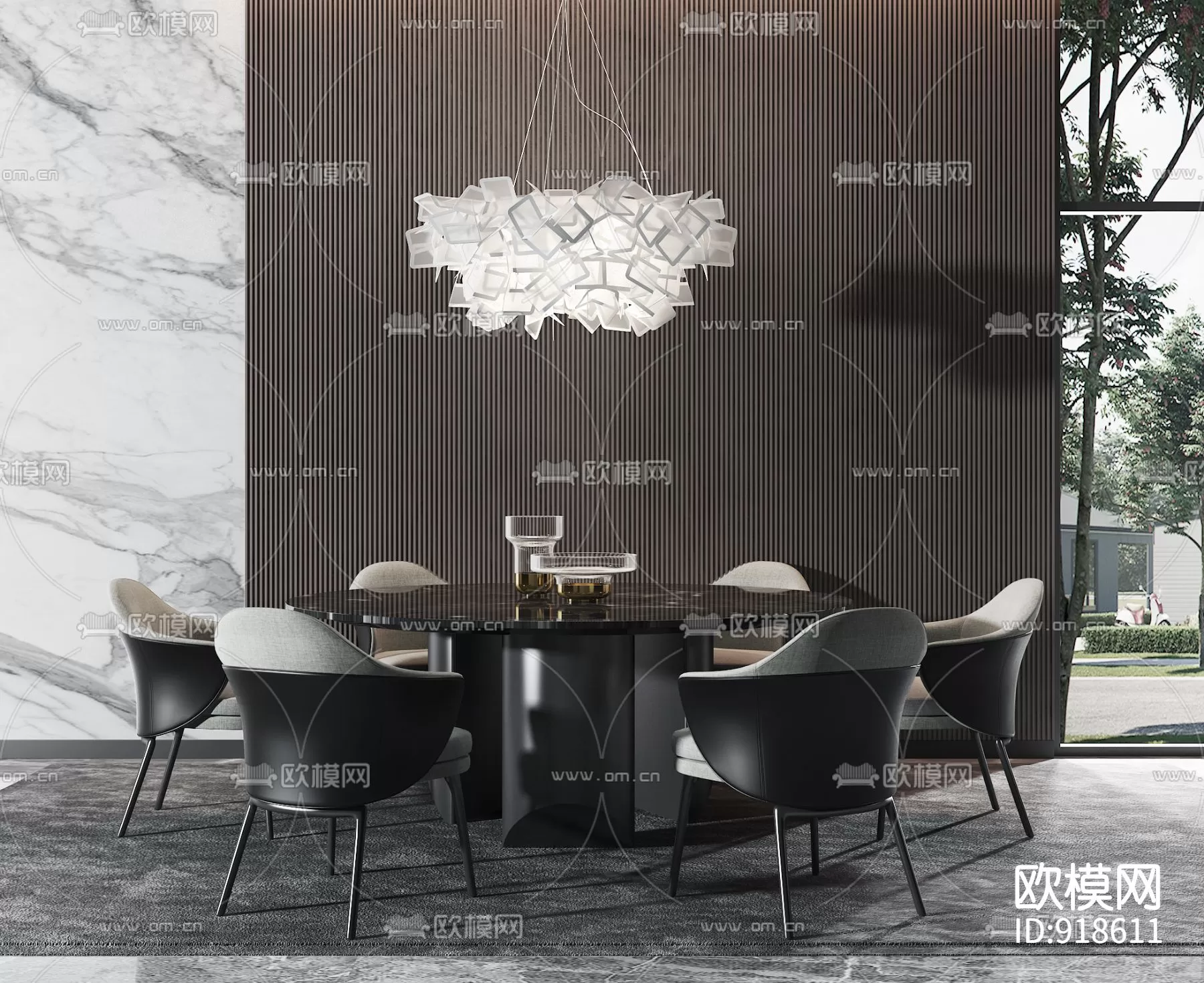 DECOR HELPER – KITCHEN – TABLE SET 3D MODELS – 186