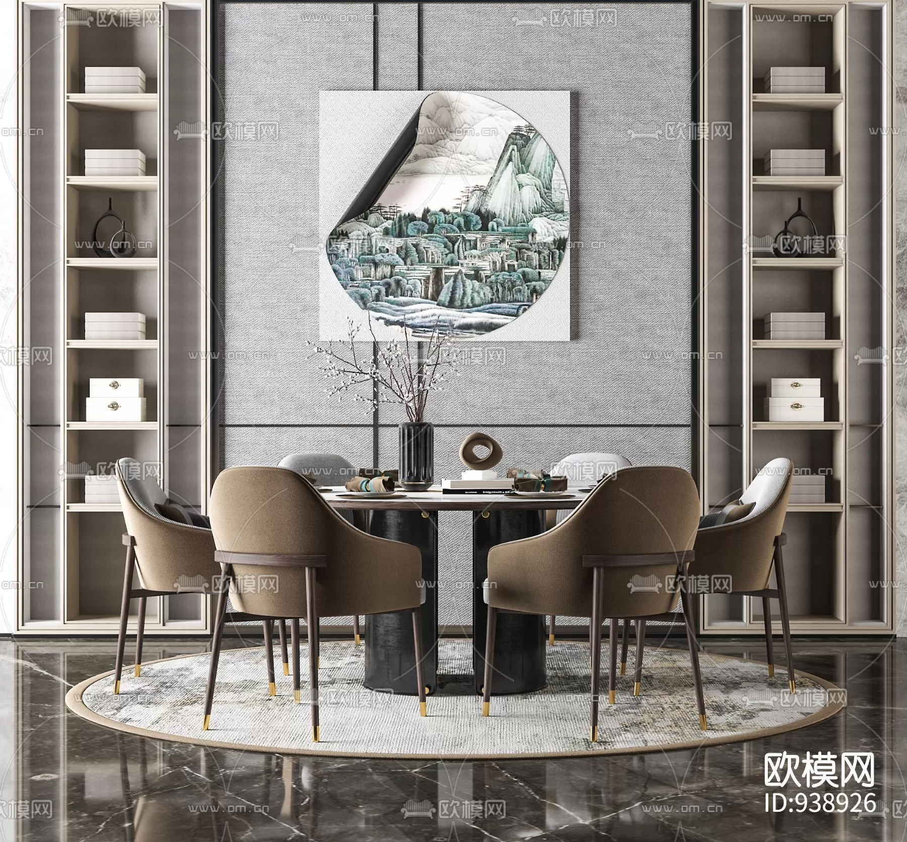 DECOR HELPER – KITCHEN – TABLE SET 3D MODELS – 188