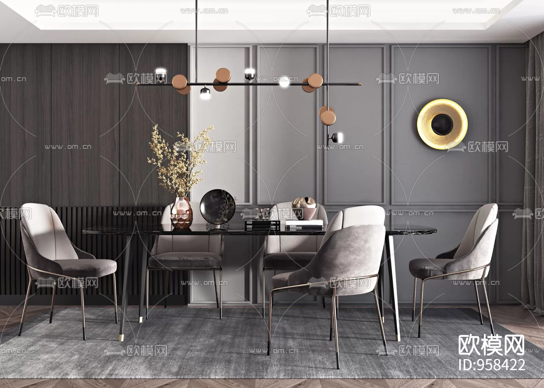 DECOR HELPER – KITCHEN – TABLE SET 3D MODELS – 190