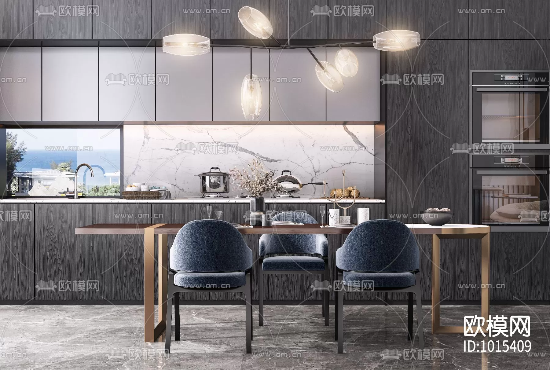 DECOR HELPER – KITCHEN – TABLE SET 3D MODELS – 20