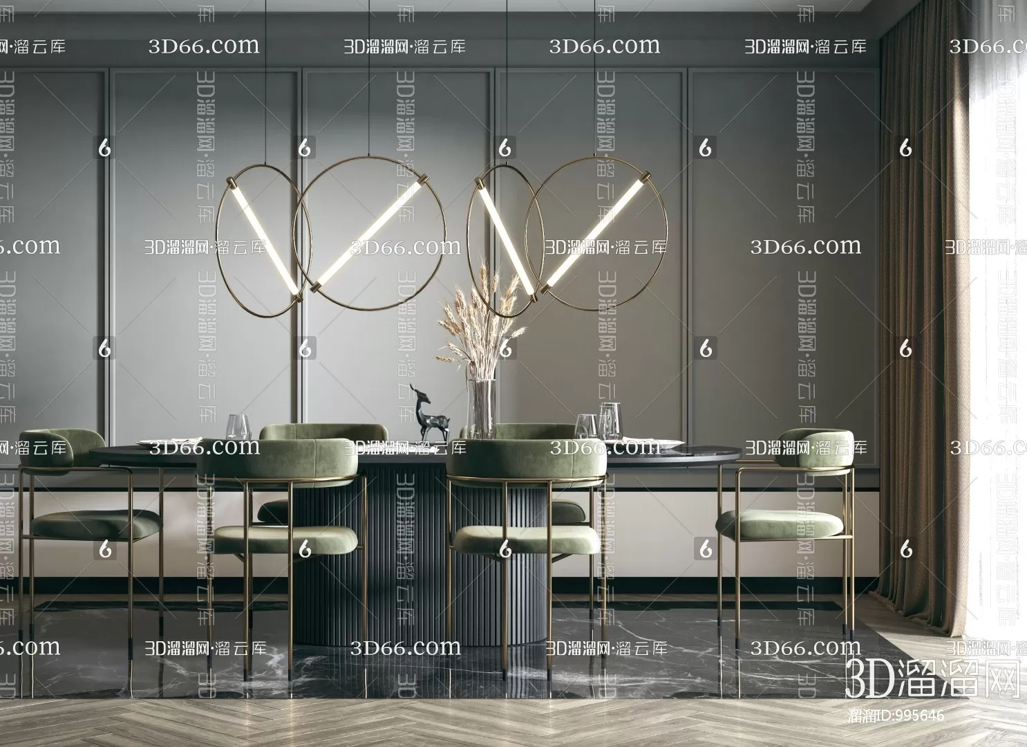 DECOR HELPER – KITCHEN – TABLE SET 3D MODELS – 195