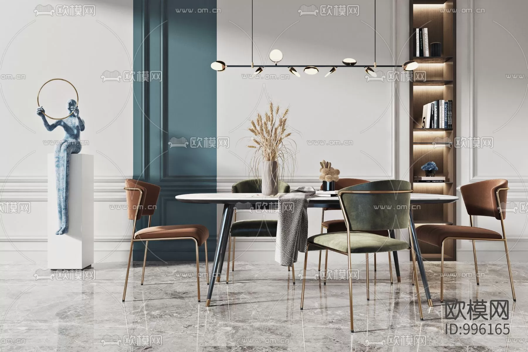 DECOR HELPER – KITCHEN – TABLE SET 3D MODELS – 198