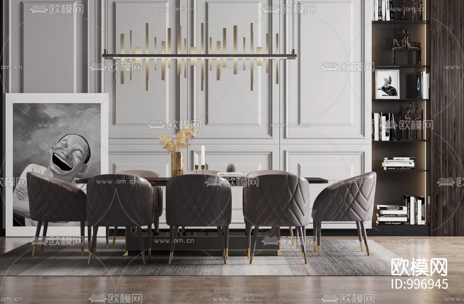 DECOR HELPER – KITCHEN – TABLE SET 3D MODELS – 199