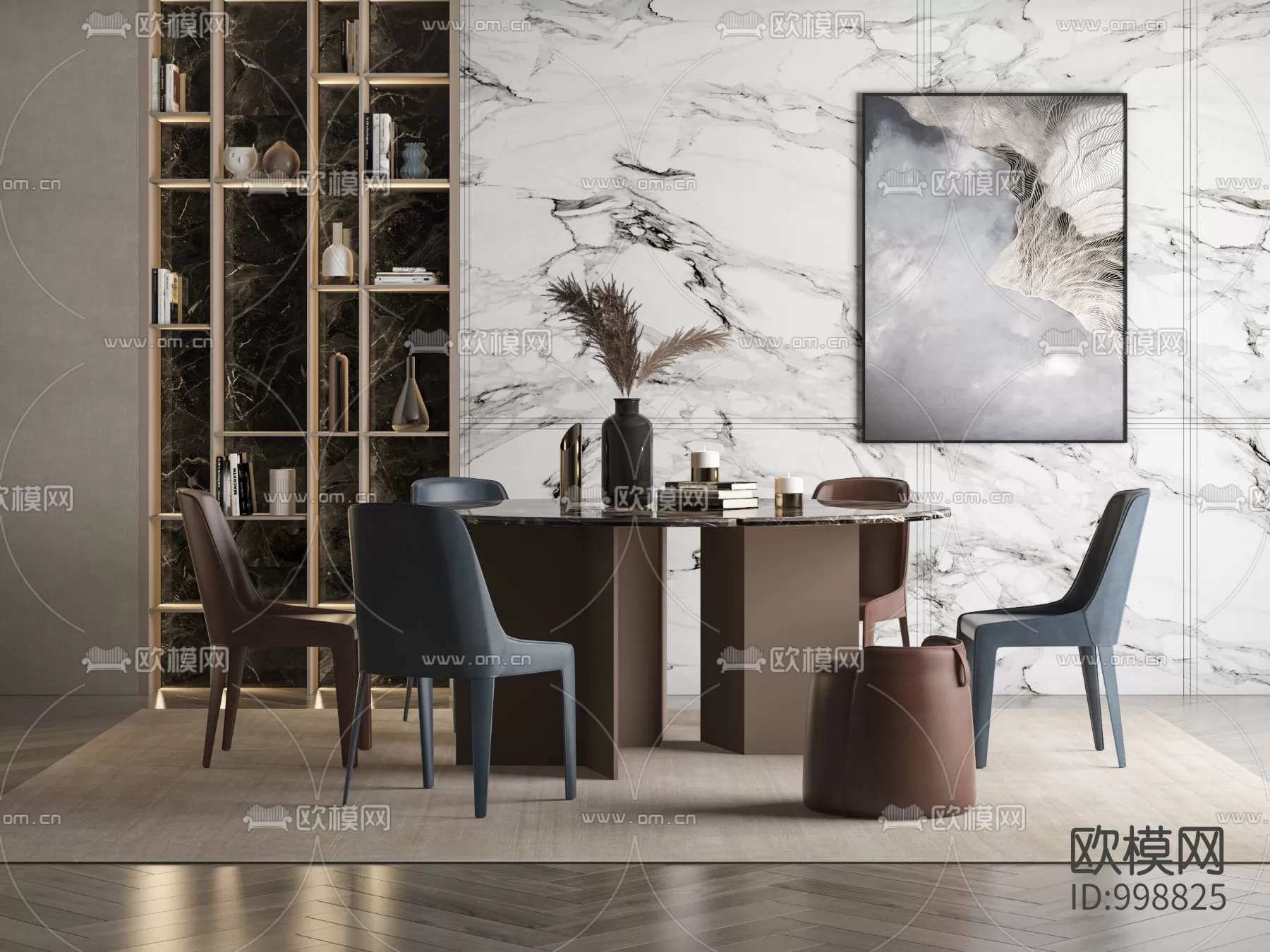 DECOR HELPER – KITCHEN – TABLE SET 3D MODELS – 200