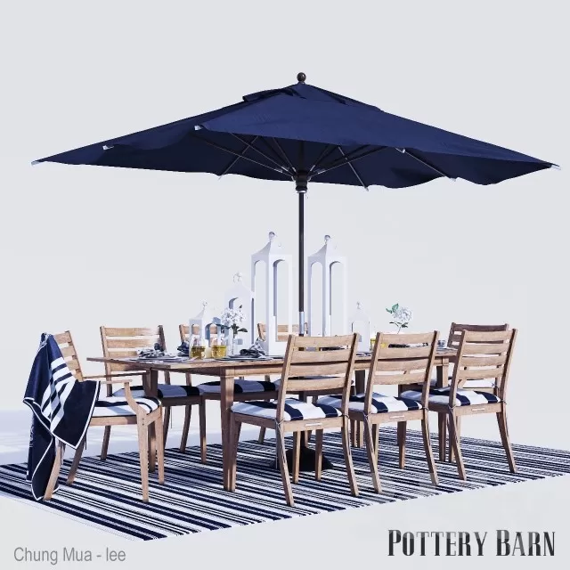 DECOR HELPER – KITCHEN – TABLE SET 3D MODELS – 228