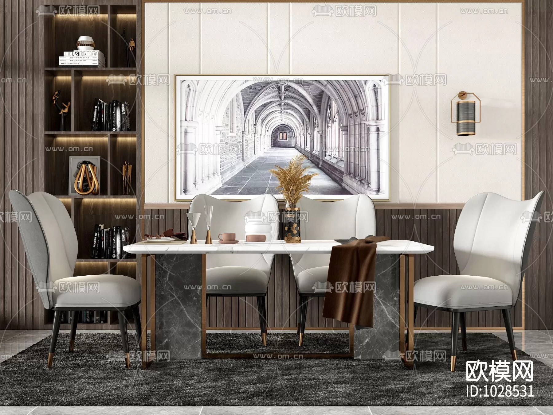 DECOR HELPER – KITCHEN – TABLE SET 3D MODELS – 24