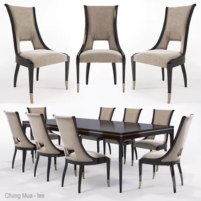 DECOR HELPER – KITCHEN – TABLE SET 3D MODELS – 246