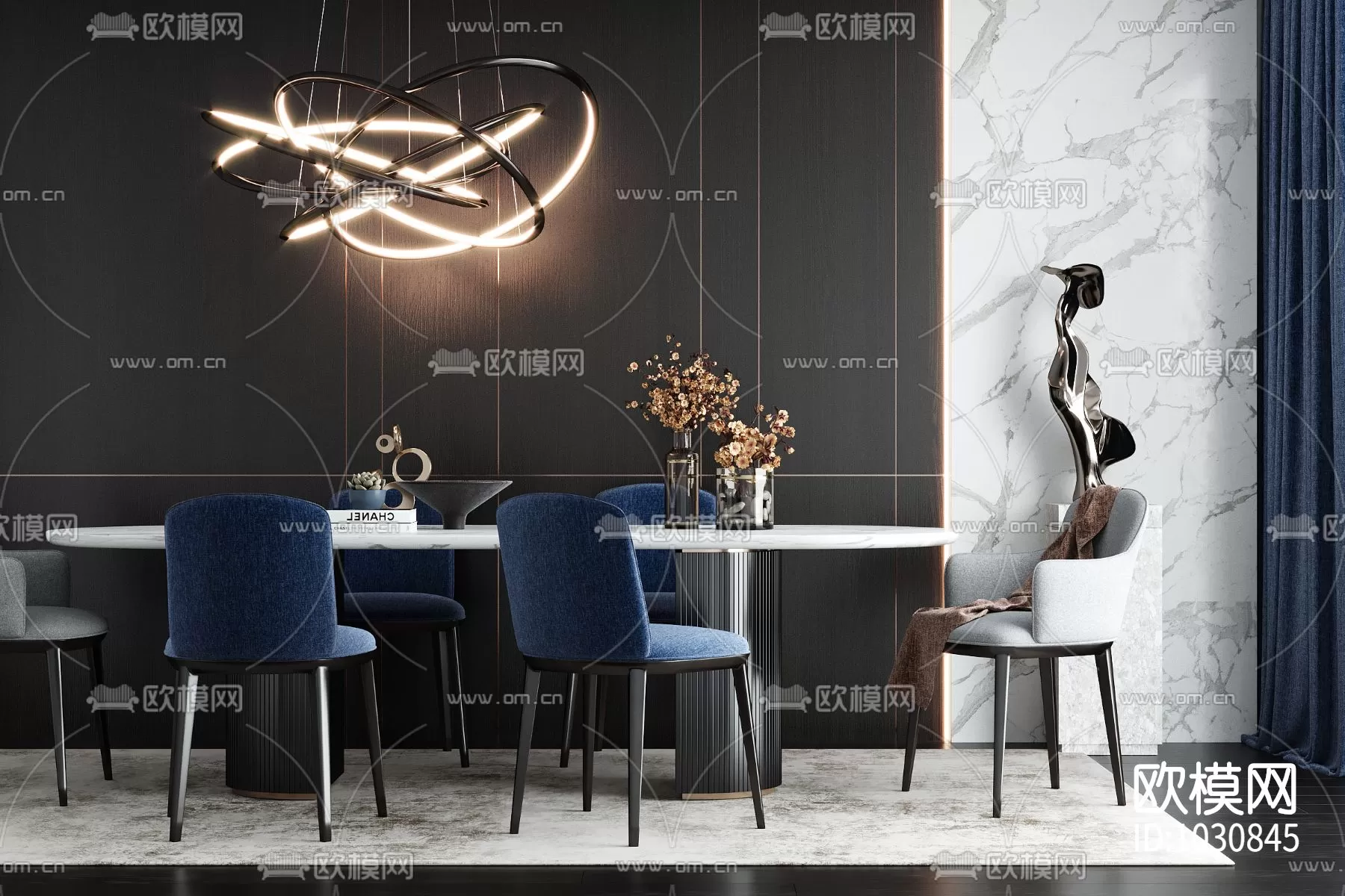 DECOR HELPER – KITCHEN – TABLE SET 3D MODELS – 28