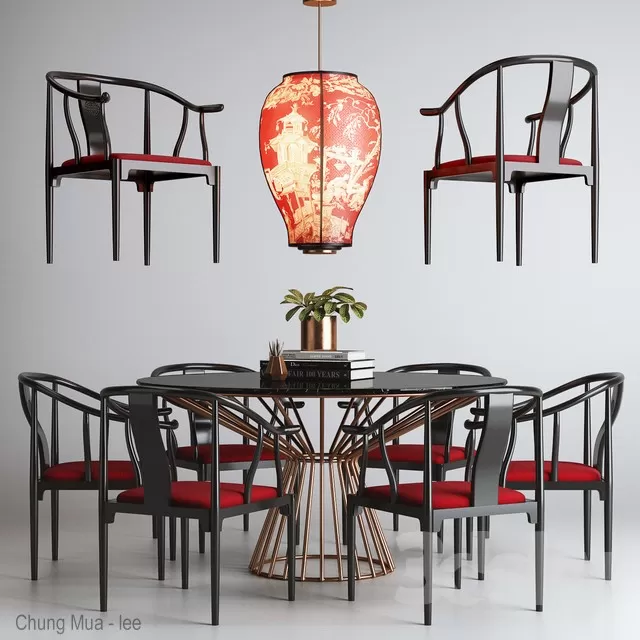 DECOR HELPER – KITCHEN – TABLE SET 3D MODELS – 272