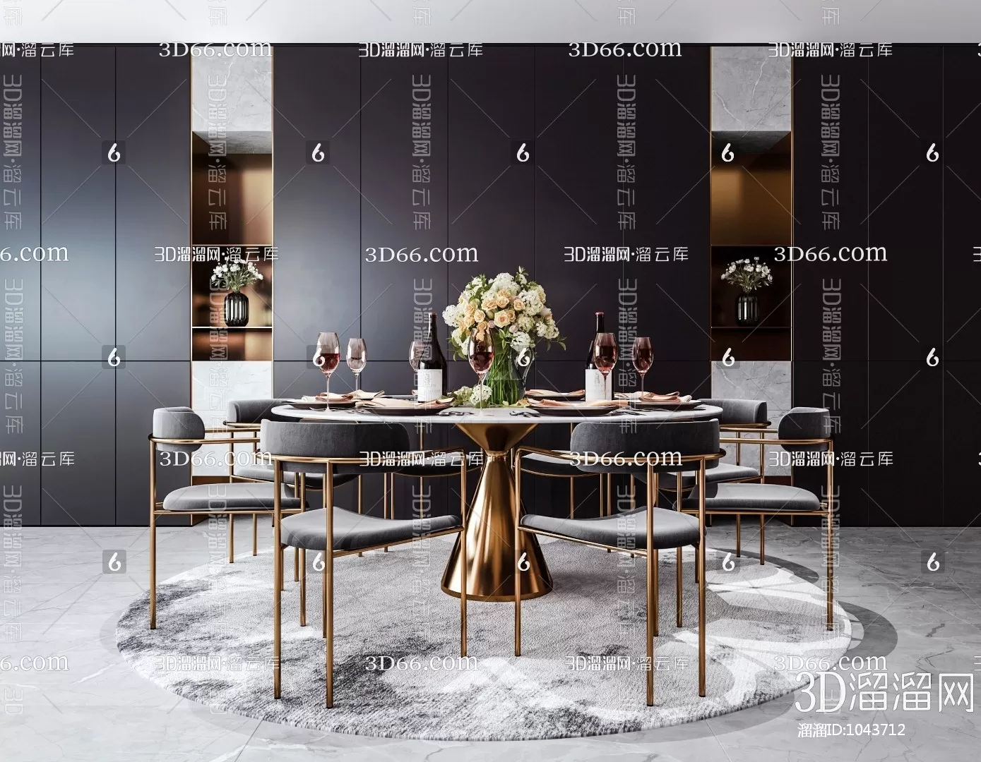 DECOR HELPER – KITCHEN – TABLE SET 3D MODELS – 29