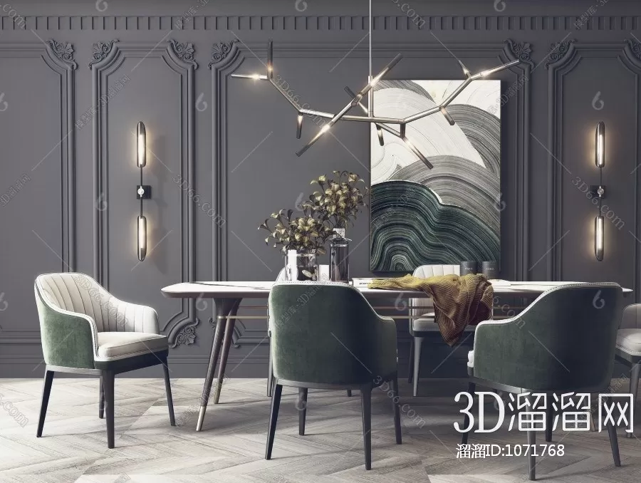 DECOR HELPER – KITCHEN – TABLE SET 3D MODELS – 30